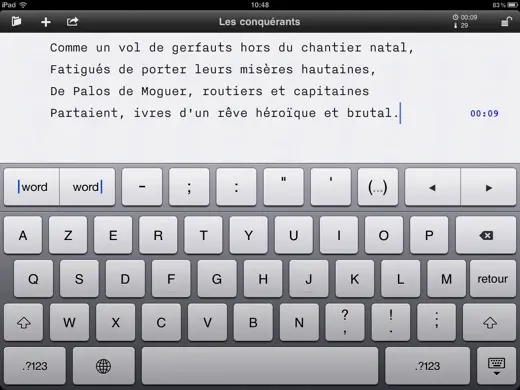 Quel est le meilleur traitement de texte sur iPad 