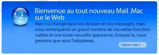 Mail .Mac : nouveautés 