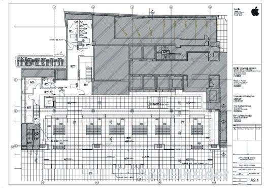 Les plans d'un AppleStore