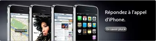 AppleStore France : les pages iPhone