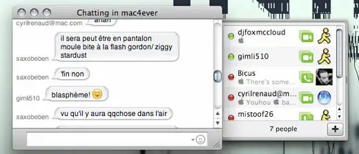 Keynote : le salon iChat Mac4Ever !