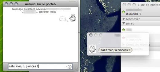 Astuce : le répondeur d'iChat