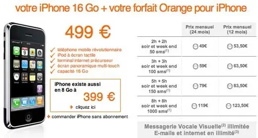 Orange vend l'iPhone 16 Go