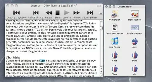 Ghost Reader lit vos textes en français !