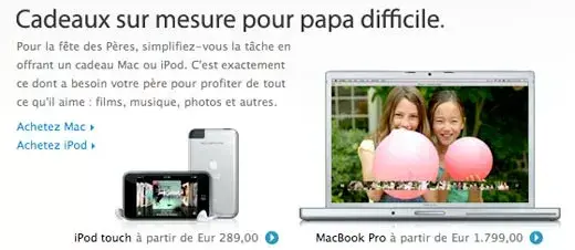 Apple fête les pères