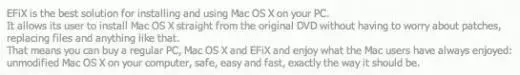 EFI-X, une clef pour installer OS X sur PC ?