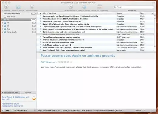 NetNewsWire 3.1b7 dans les bacs