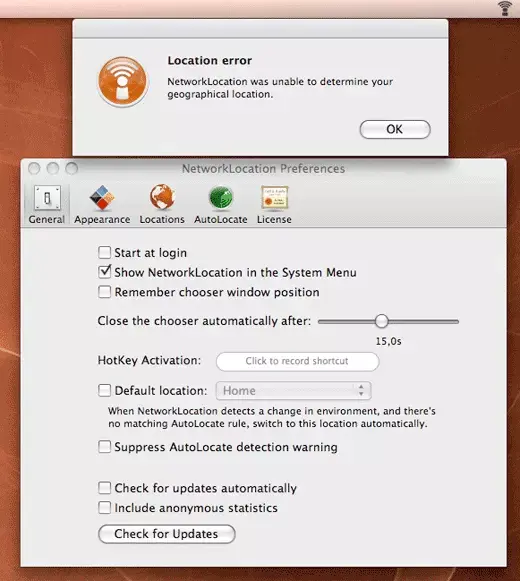 NetworkLocation repère votre Mac en WIFI