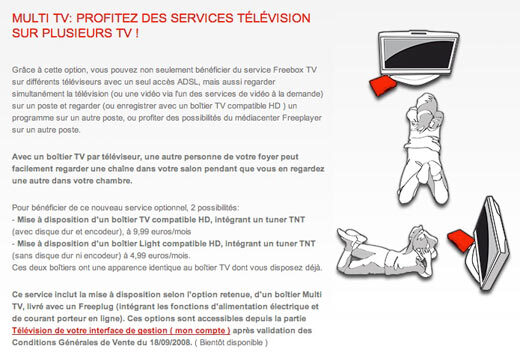 Free Multi TV : la télé sur plusieurs téléviseurs