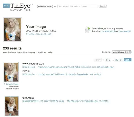 TinEye, petite révolution dans la recherche d'image