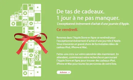 Apple alimente le suspense pour le Black Friday