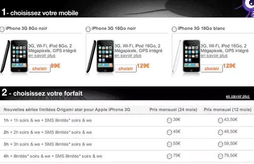 Orange : forfait iPhone 1 heure à 39 €