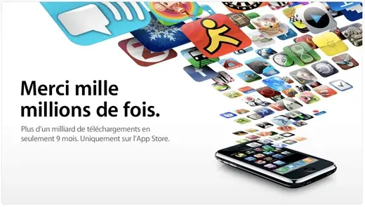 AppStore : 1 000 000 000&nbsp;!