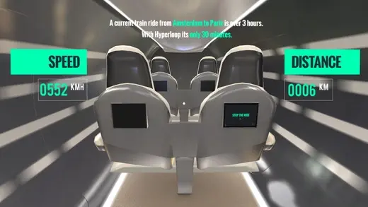 L'iPhone permet d'expérimenter l'Hyperloop en VR entre Paris et Amsterdam