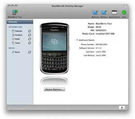 BlackBerry Desktop Manager arrive sur Mac !