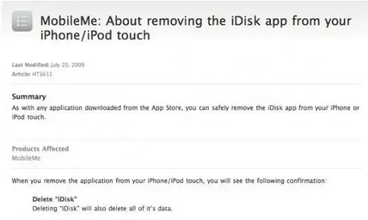 iDisk pour iPhone arrive bientôt