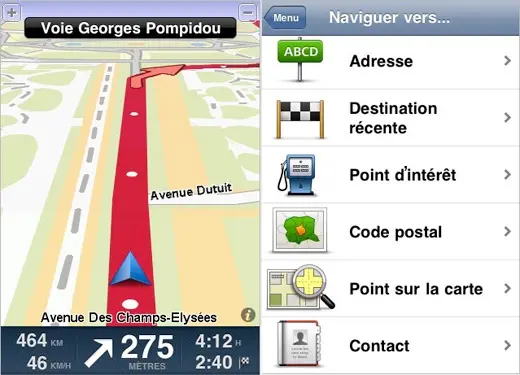 Tomtom, l'application GPS pour iPhone disponible en France