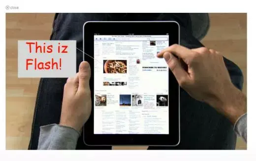 Flash sur l'iPad : oui mais non