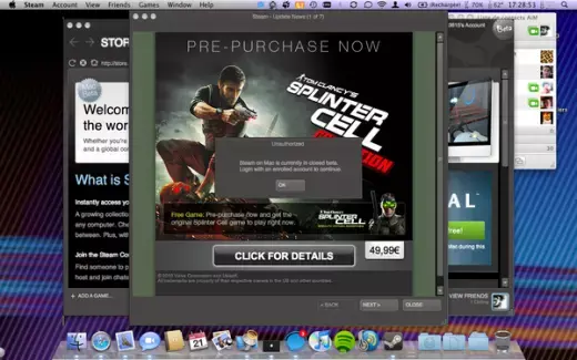 Steam disponible en beta sur Mac
