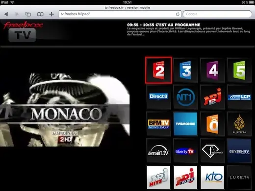 La TV Free sur iPhone, iPod touch et iPad