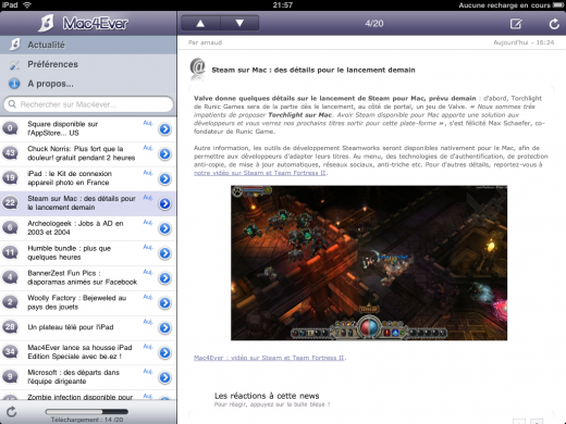 Mac4Ever HD 1.1 disponible sur l'AppStore !