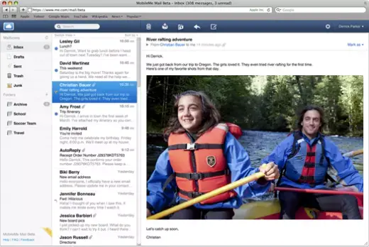 MobileMe Mail en beta