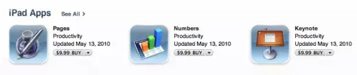 Apple met à jour iWork pour iPad