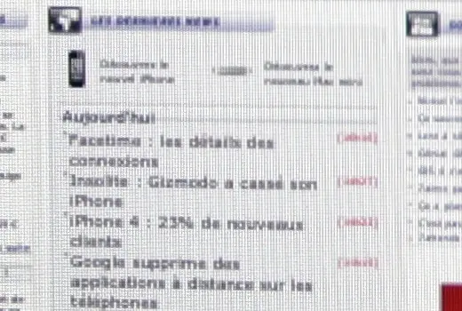 Petite comparaison en image des écrans iPhone 3GS et iPhone 4