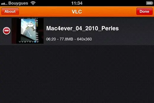 VLC pour iPhone en preview !