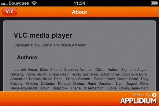 VLC pour iPhone en preview !