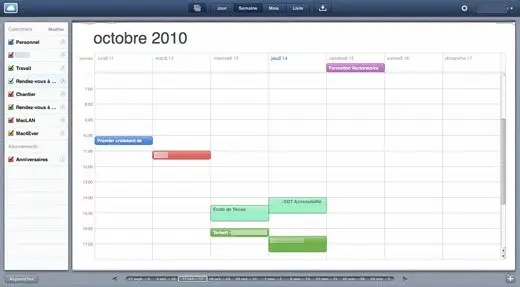 Le Calendrier MobileMe est disponible pour tous