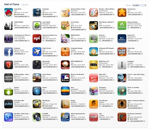 iApp Store : les 50 applications les plus glorieuses