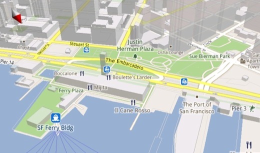 Le futur proche de Google Map sur mobiles