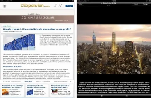 L'Expansion sur iPad