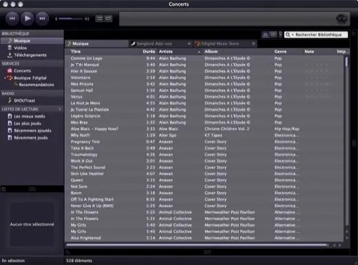 SongBird pour Mac mis à jour