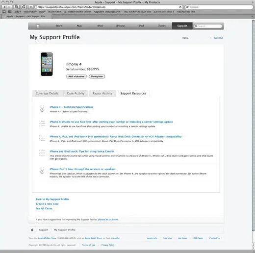 Apple ouvre un site de support personnalisé