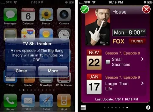 TV Show Tracker iOS passe en version 2