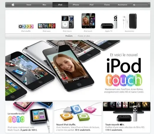 Apple : un petit coup de frais sur le web