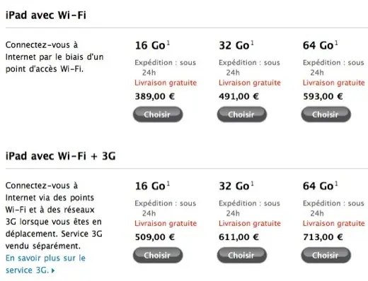 AppleStore ouvert ! Des prix en baisse !