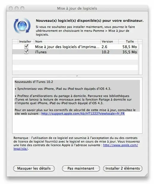 iTunes 10.2 est disponible !