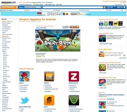 L'App Store Android d'Amazon est lancé