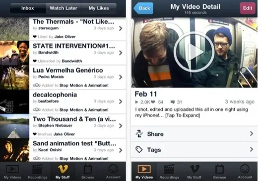 Vimeo débarque sur l'iOS App Store et permet de monter ses vidéos