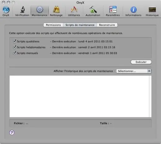 OnyX Snow Leopard en version 2.2.6