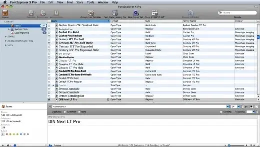 FontExplorer X Pro 3 disponible pour Mac