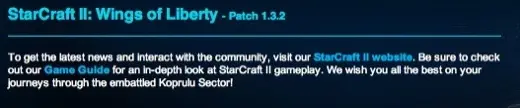 StarCraft II connaît une petite mise à jour