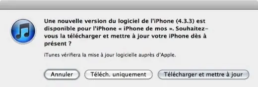 iOS 4.3.3 est là !