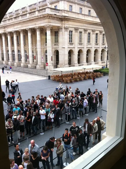 Bordeaux : beaucoup de monde au moment de l'ouverture