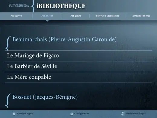 iBibliothèque, les classiques français gratuits pour vos iBidules