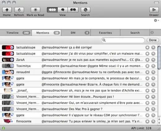 YoruFukurou, formidable client Twitter Mac gratuit