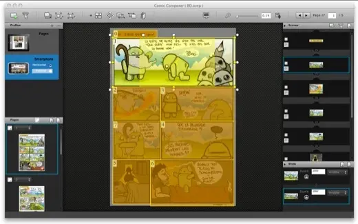 ComicComposer aide à adapter vos BD aux iBidules